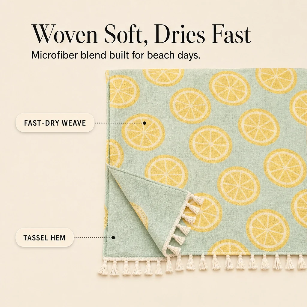 Coveley™ – 2-in-1 Convertible Beach Towel & Drawstring Backpack with Zip Pocket + 50% OFF - Image 4