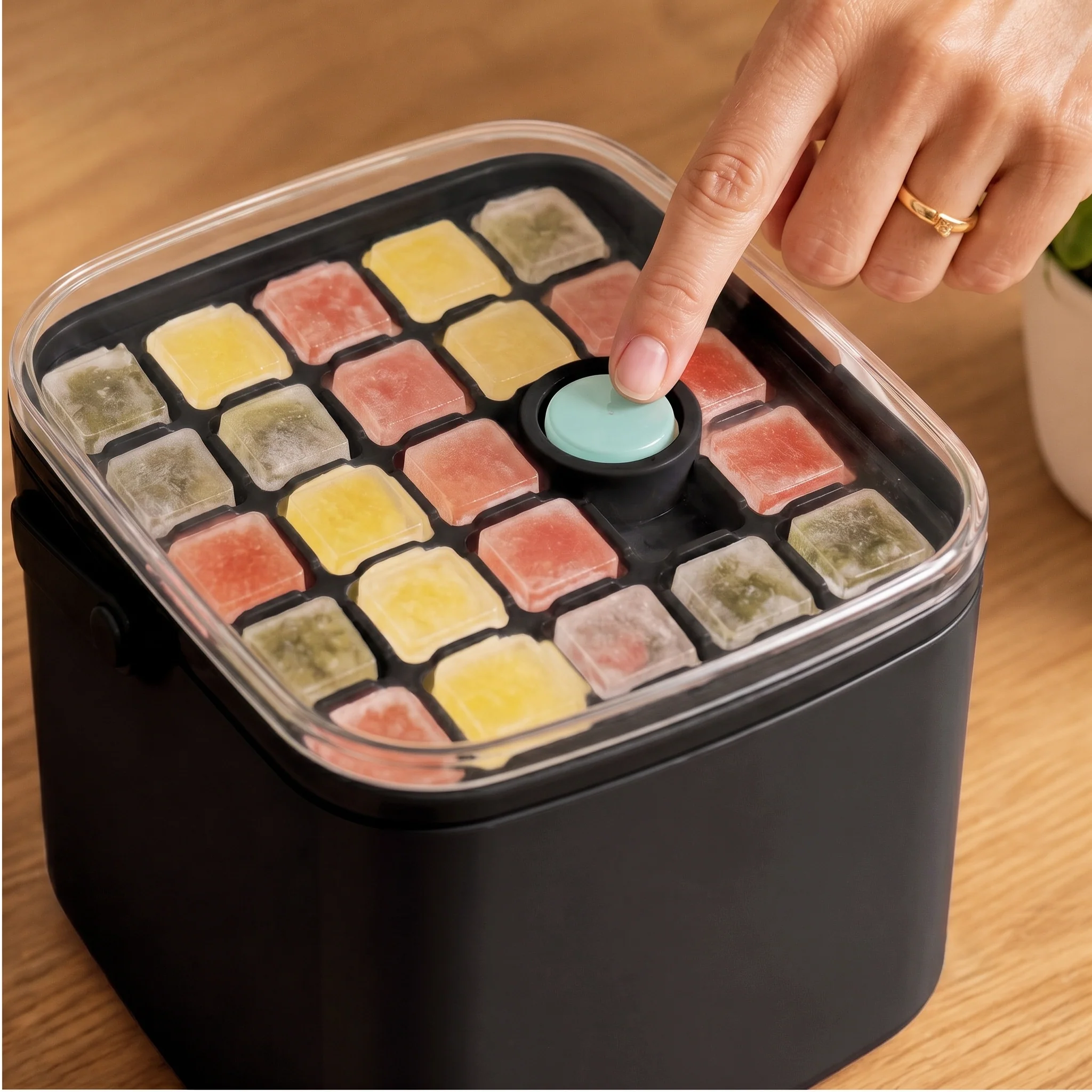 Glacio – Double-Layer Ice Cube Tray with Lid, 48 Cubes, Stackable + 50% OFF - Image 13