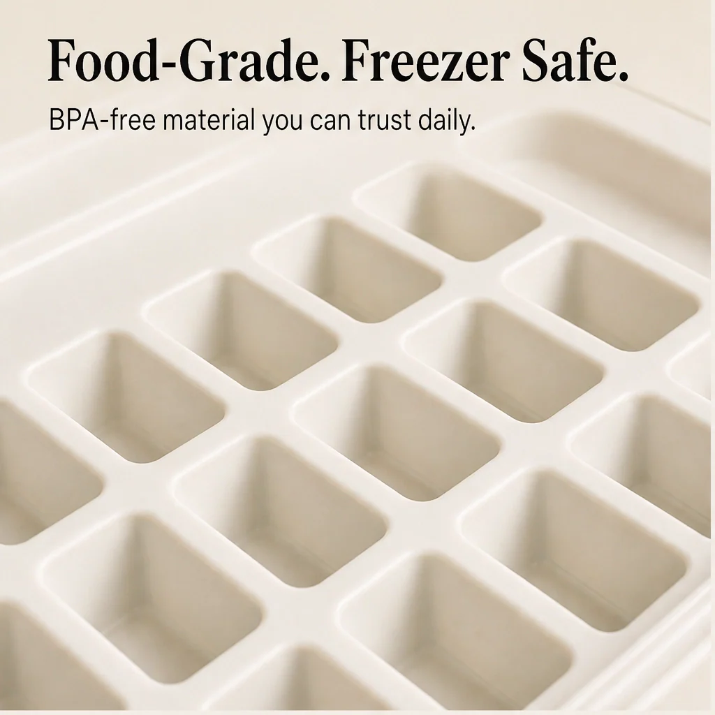 Glacio – Double-Layer Ice Cube Tray with Lid, 48 Cubes, Stackable + 50% OFF - Image 5