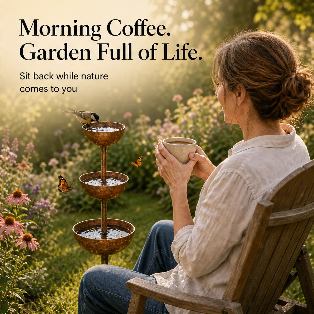 Wrenhollow™ – 3-Tier Rustic Iron Bird Bath & Feeder Garden Stake + 50% OFF - Image 10