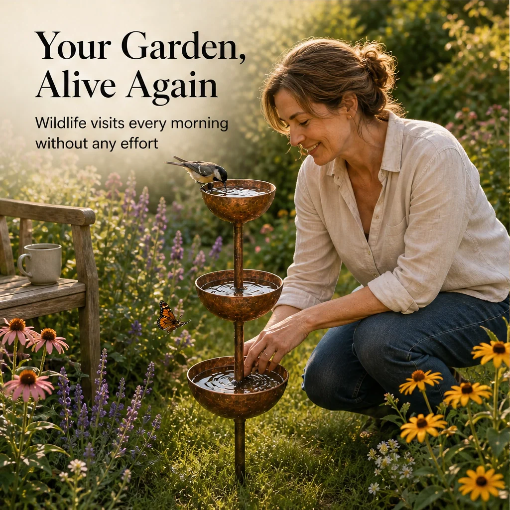 Wrenhollow™ – 3-Tier Rustic Iron Bird Bath & Feeder Garden Stake + 50% OFF - Image 11