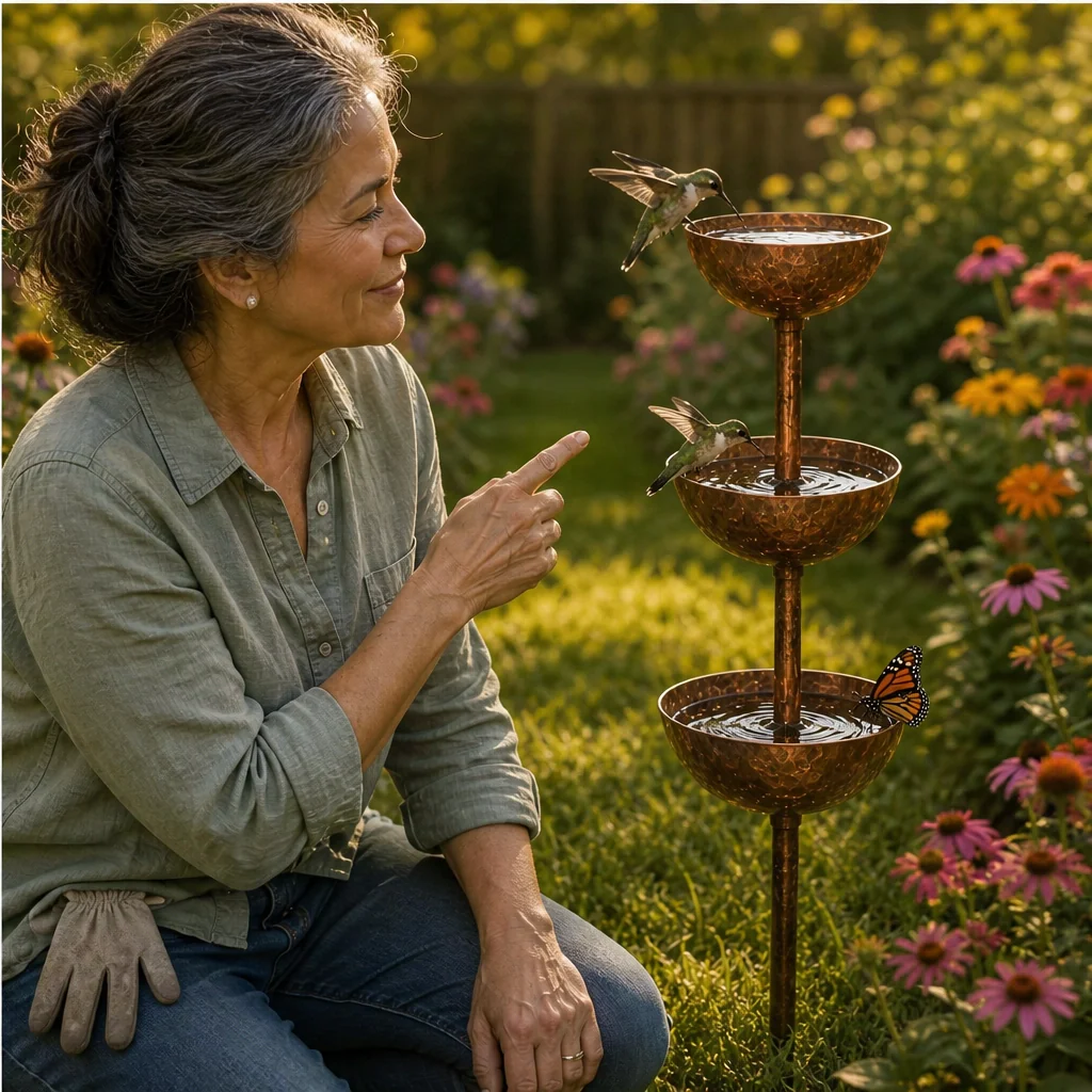Wrenhollow™ – 3-Tier Rustic Iron Bird Bath & Feeder Garden Stake + 50% OFF - Image 3