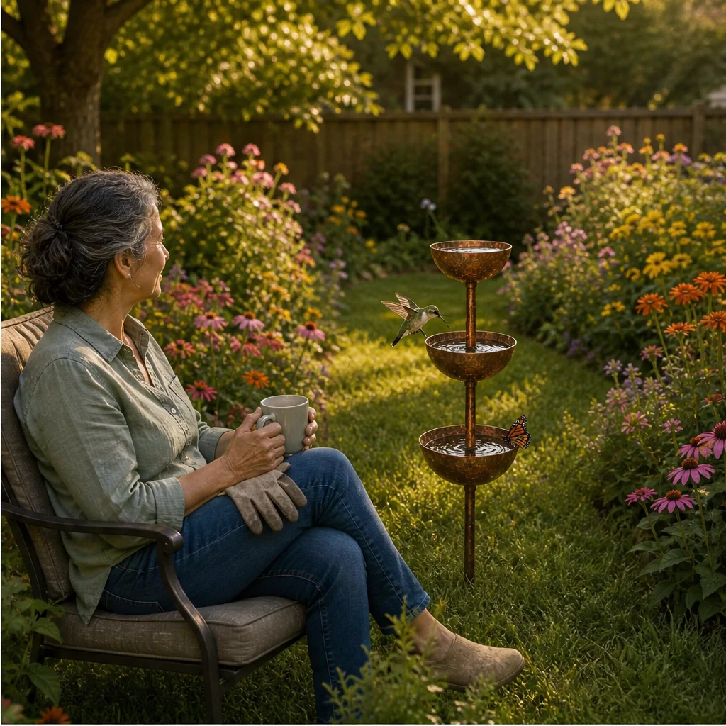 Wrenhollow™ – 3-Tier Rustic Iron Bird Bath & Feeder Garden Stake + 50% OFF - Image 4