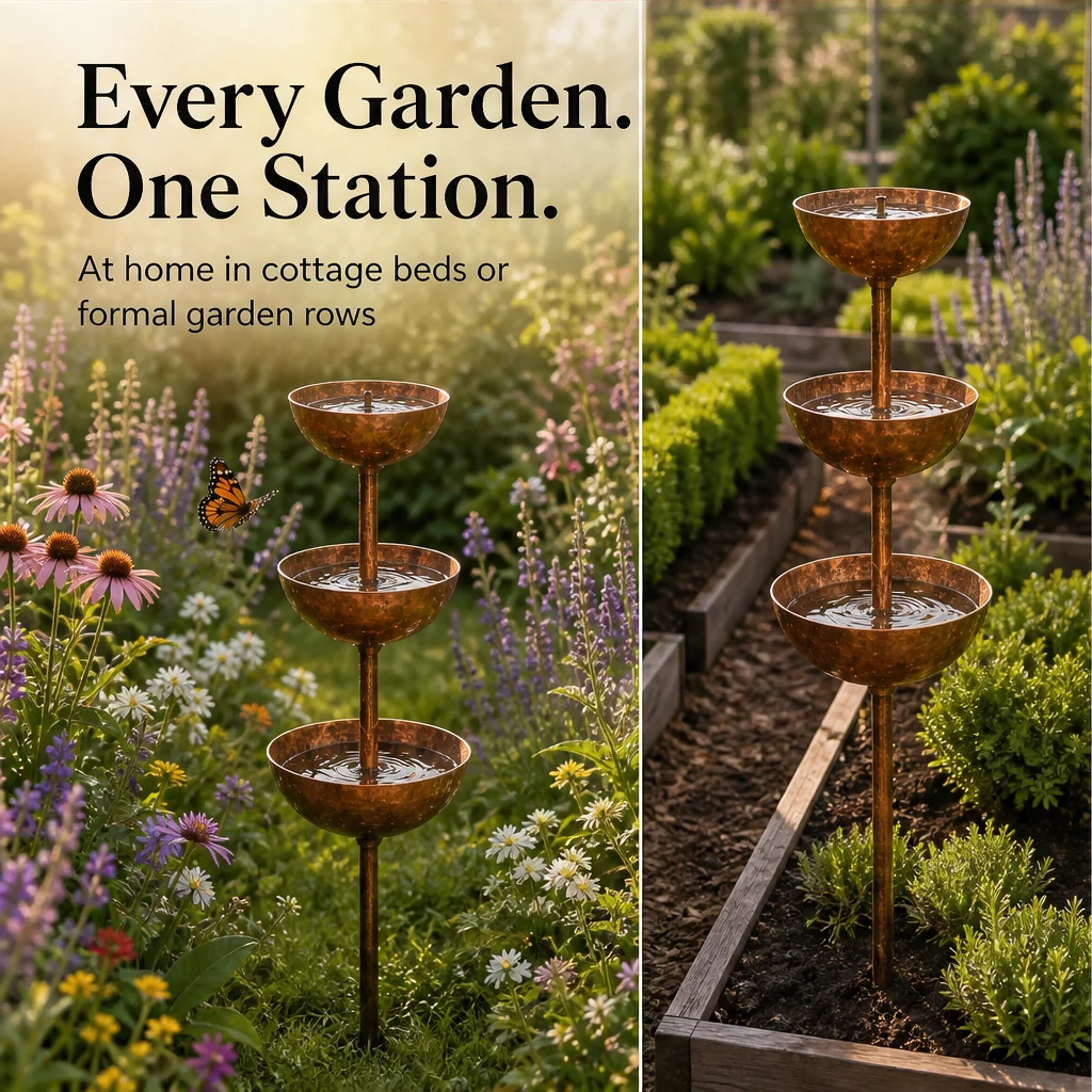 Wrenhollow™ – 3-Tier Rustic Iron Bird Bath & Feeder Garden Stake + 50% OFF - Image 9