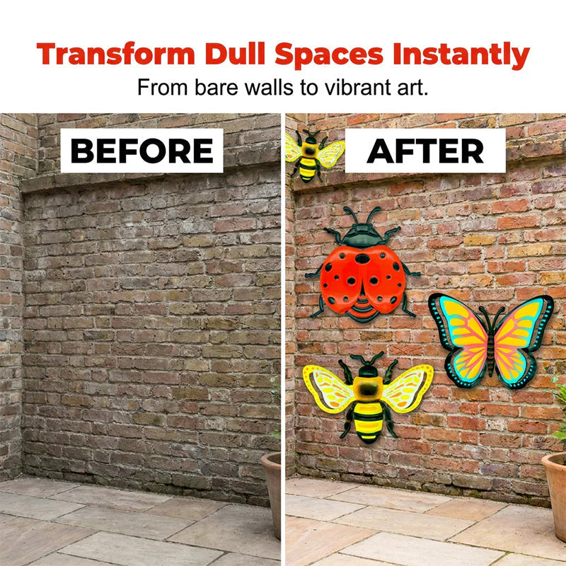 Bloomhaven™ – Weather-Resistant 3D Metal Bee, Butterfly & Ladybug Wall Decor +50% OFF - Image 7