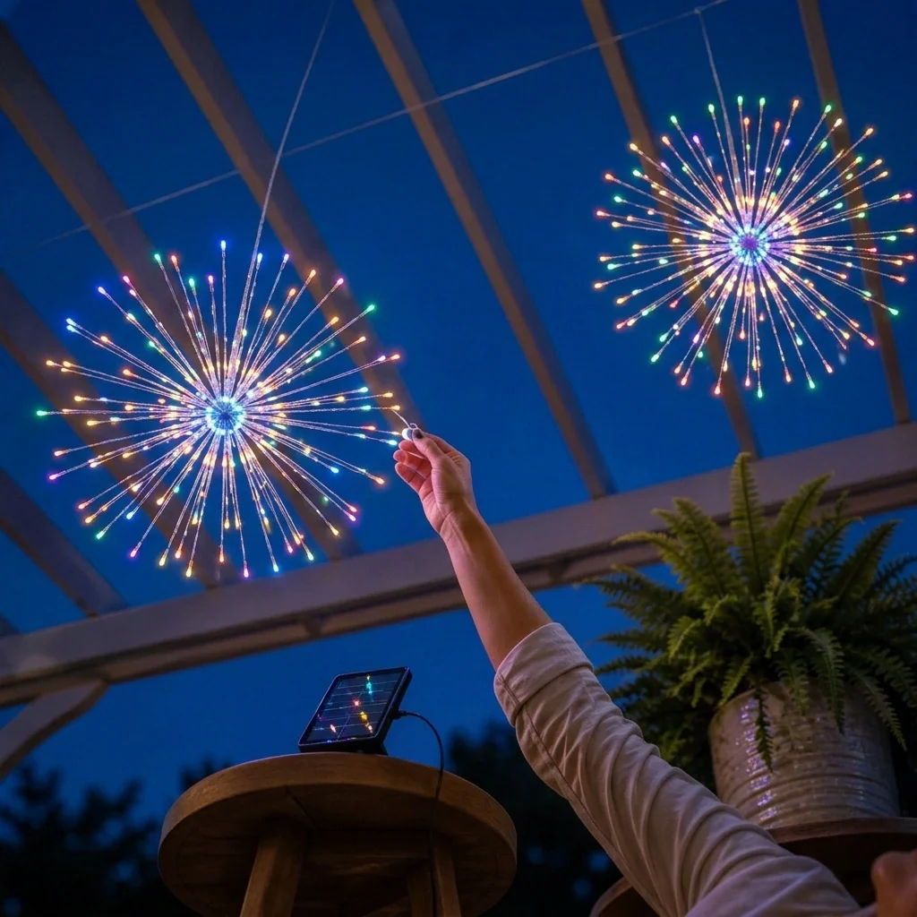 Emberbloom™ – Solar Fireworks Lights with Remote, 8 Modes & 480 LEDs + 50% OFF - Image 13