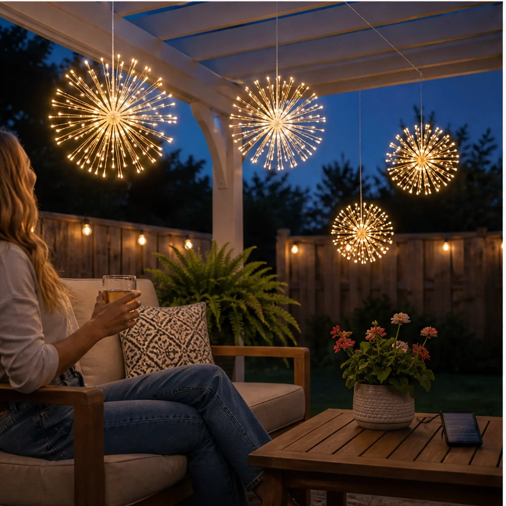 Emberbloom™ – Solar Fireworks Lights with Remote, 8 Modes & 480 LEDs + 50% OFF - Image 2