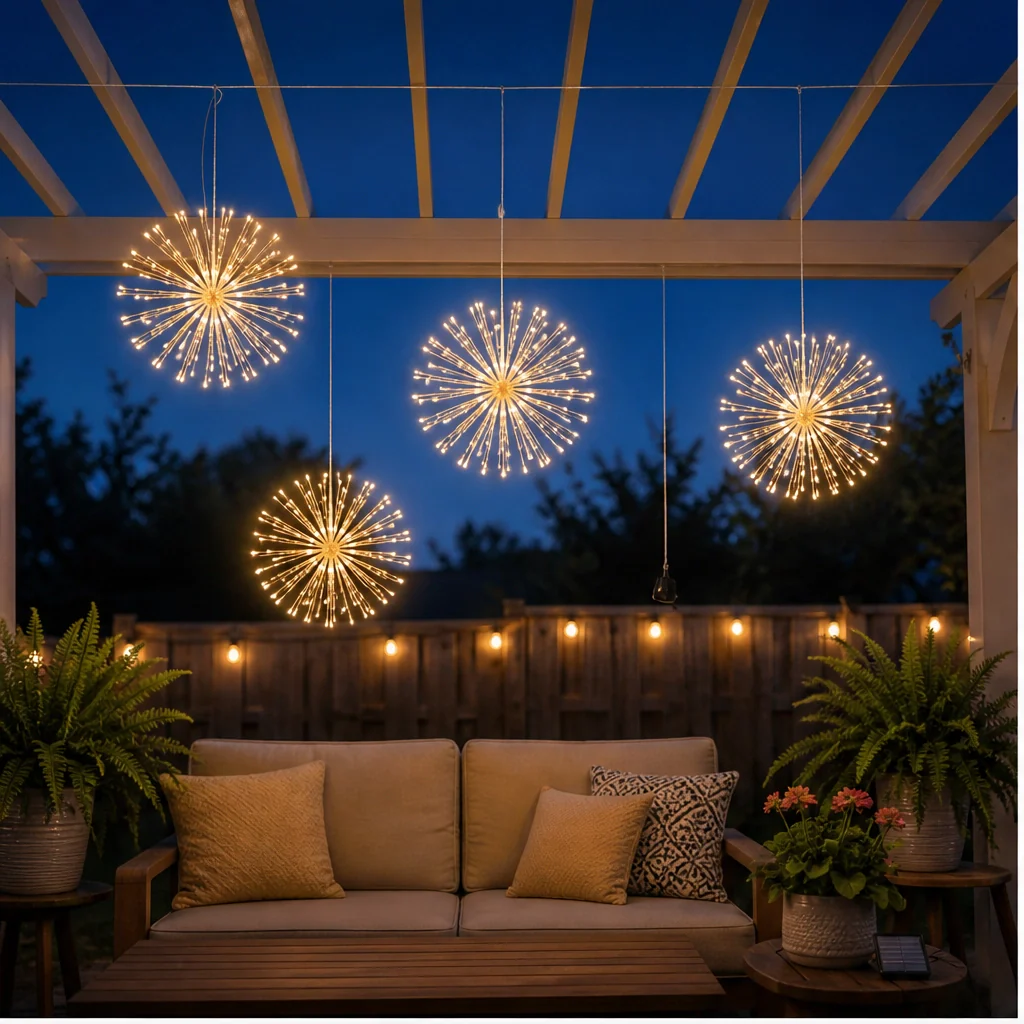Emberbloom™ – Solar Fireworks Lights with Remote, 8 Modes & 480 LEDs + 50% OFF - Image 3