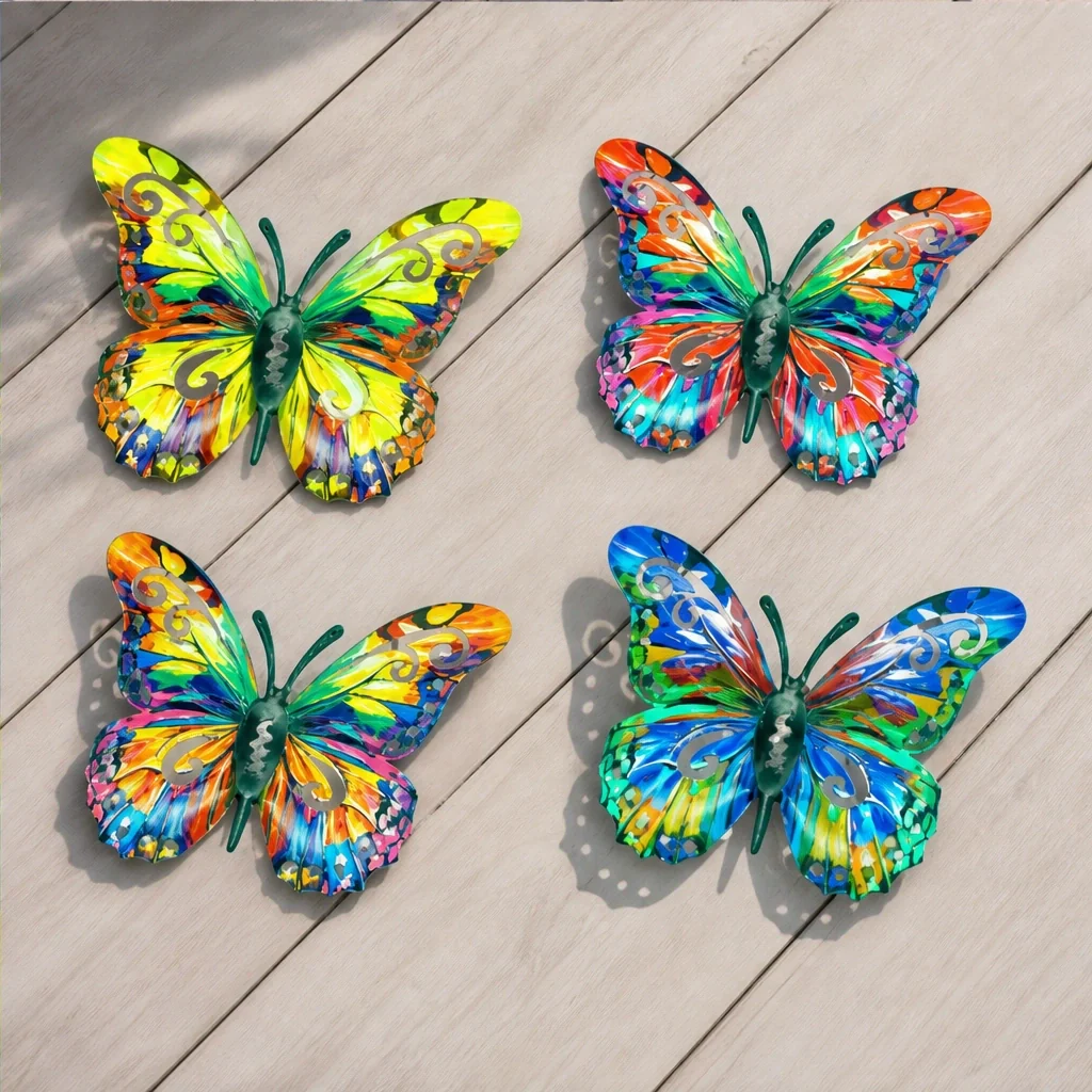 Meadowing – Rust-Proof Metal Butterfly Wall Art, Set of 4 + 50% OFF - Image 9