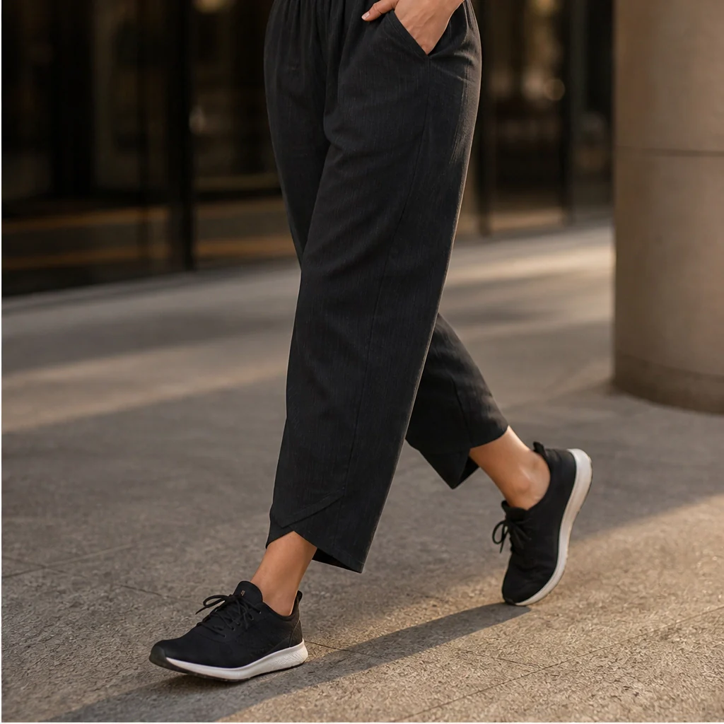 Willowhem™ – Asymmetric Cross-Hem Wide-Leg Pull-On Trousers + 50% OFF - Image 3