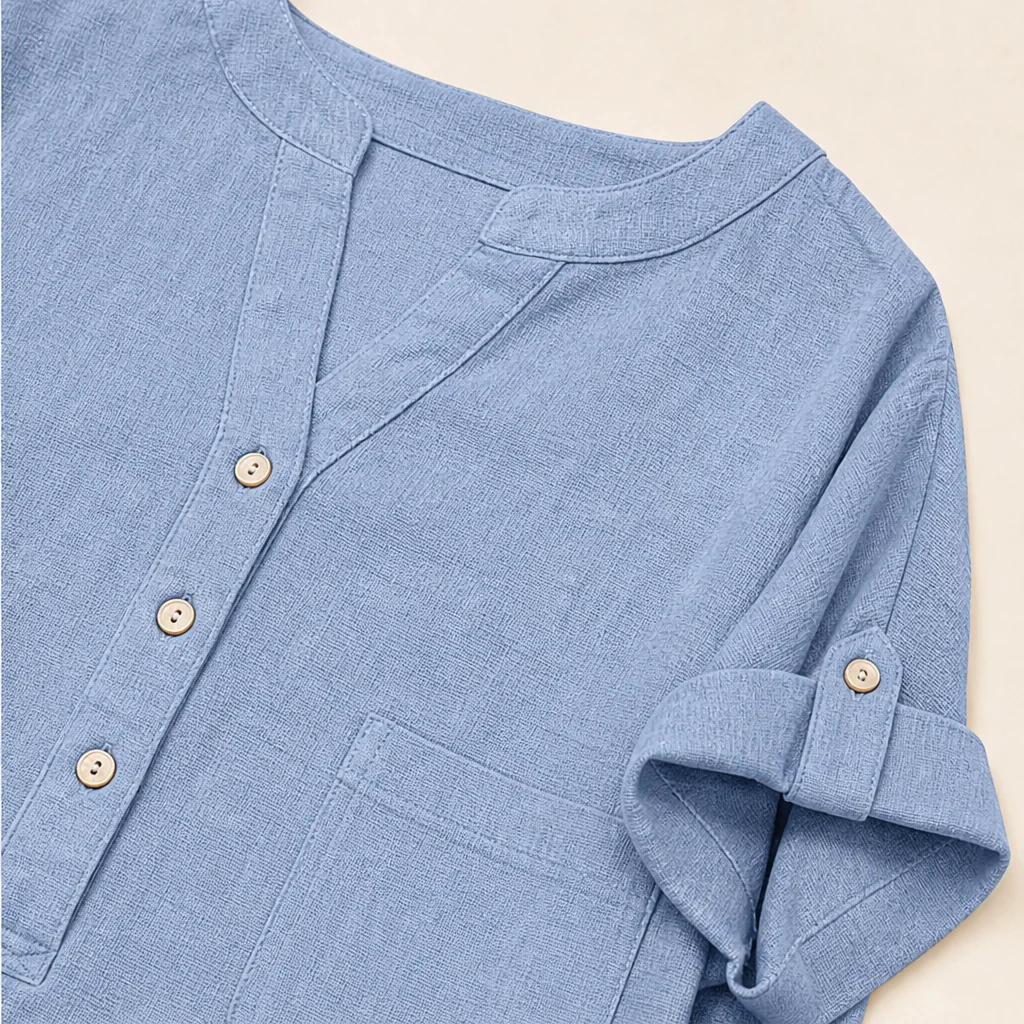 Willowmere™ – V-Neck Tunic Top with Side Pockets + 50% OFF - Image 6