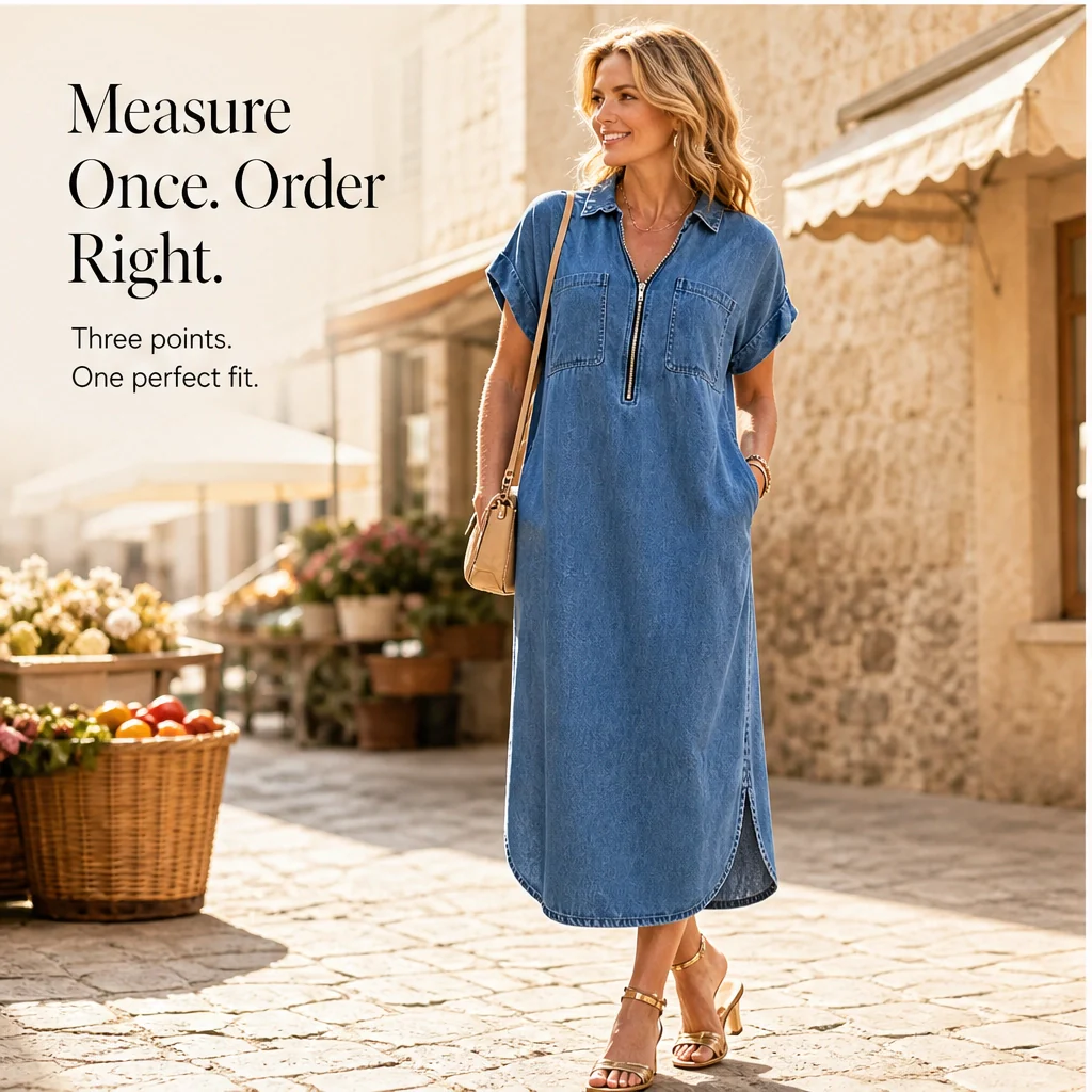 Willowdrift™ – Convertible Zip Denim Midi Dress with Real Pockets + 50% OFF - Image 5