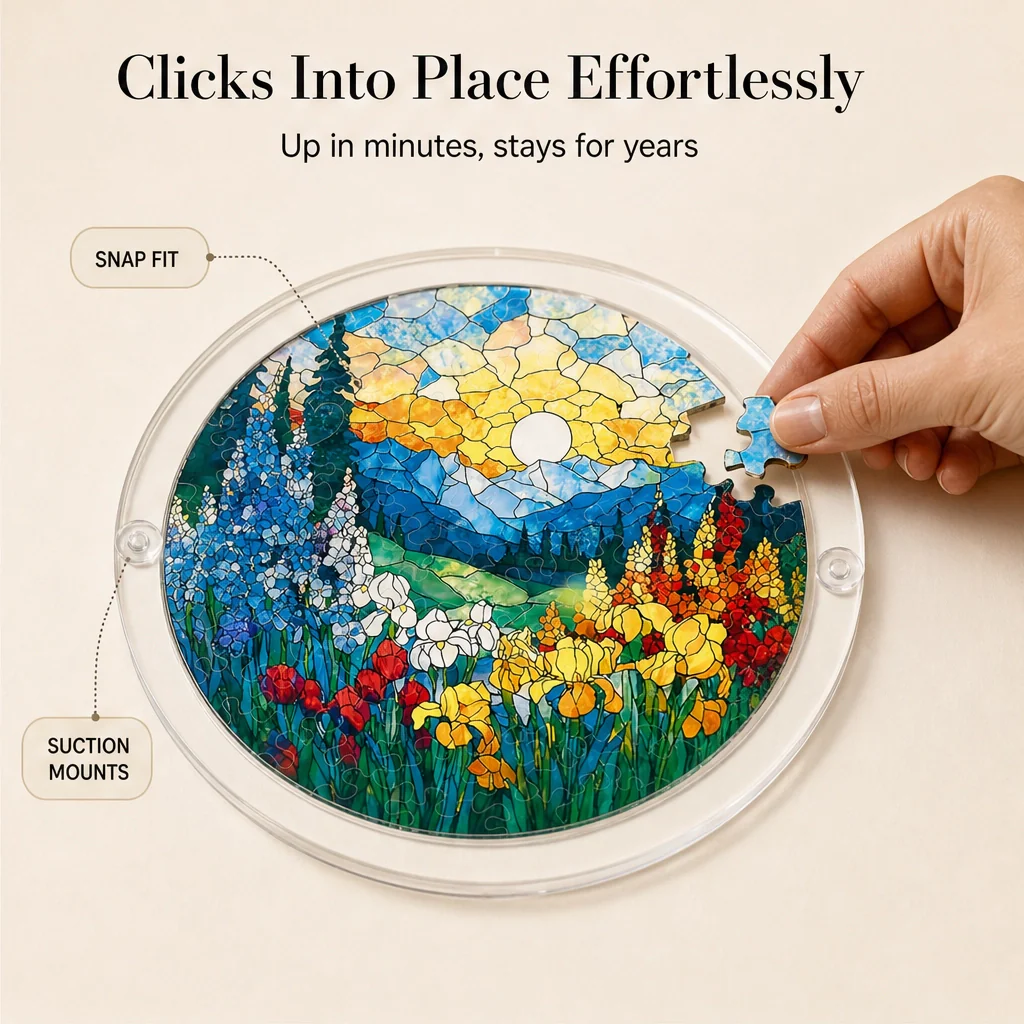 Sundrop™ – Shatter-Resistant Acrylic Stained Glass Sunset & Sea Suncatcher + 50% OFF - Image 5