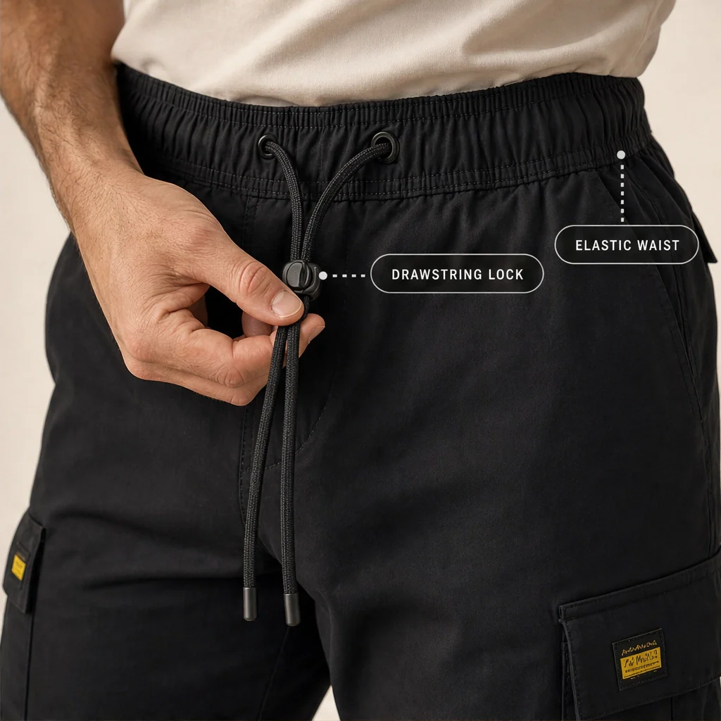 Norden™ – Hybrid Cargo Jogger Trousers with Tapered Cuffs & Drawstring Waist + 50% OFF - Image 8