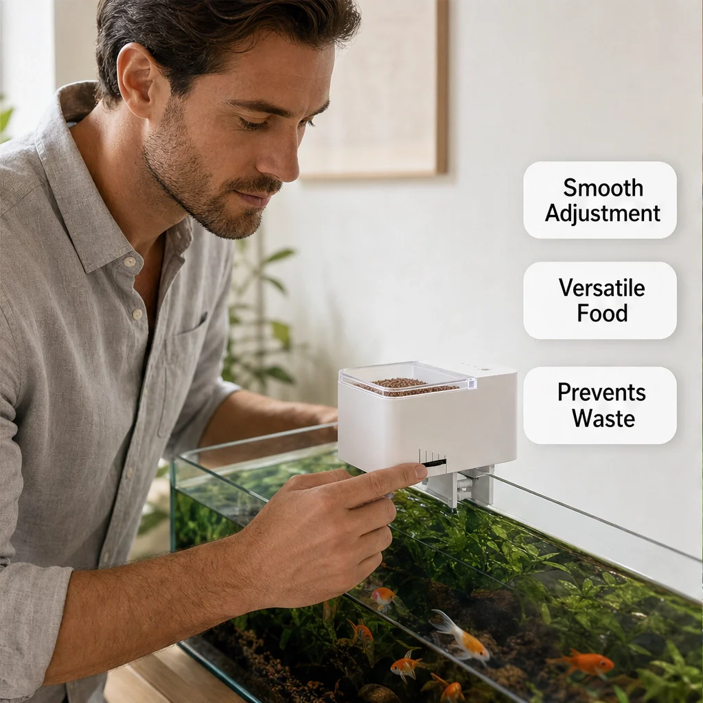 Finora™ – Auto Fish Feeder with Daily Timer & Portion Slider, Up to 30 Days + 50% OFF - Image 3