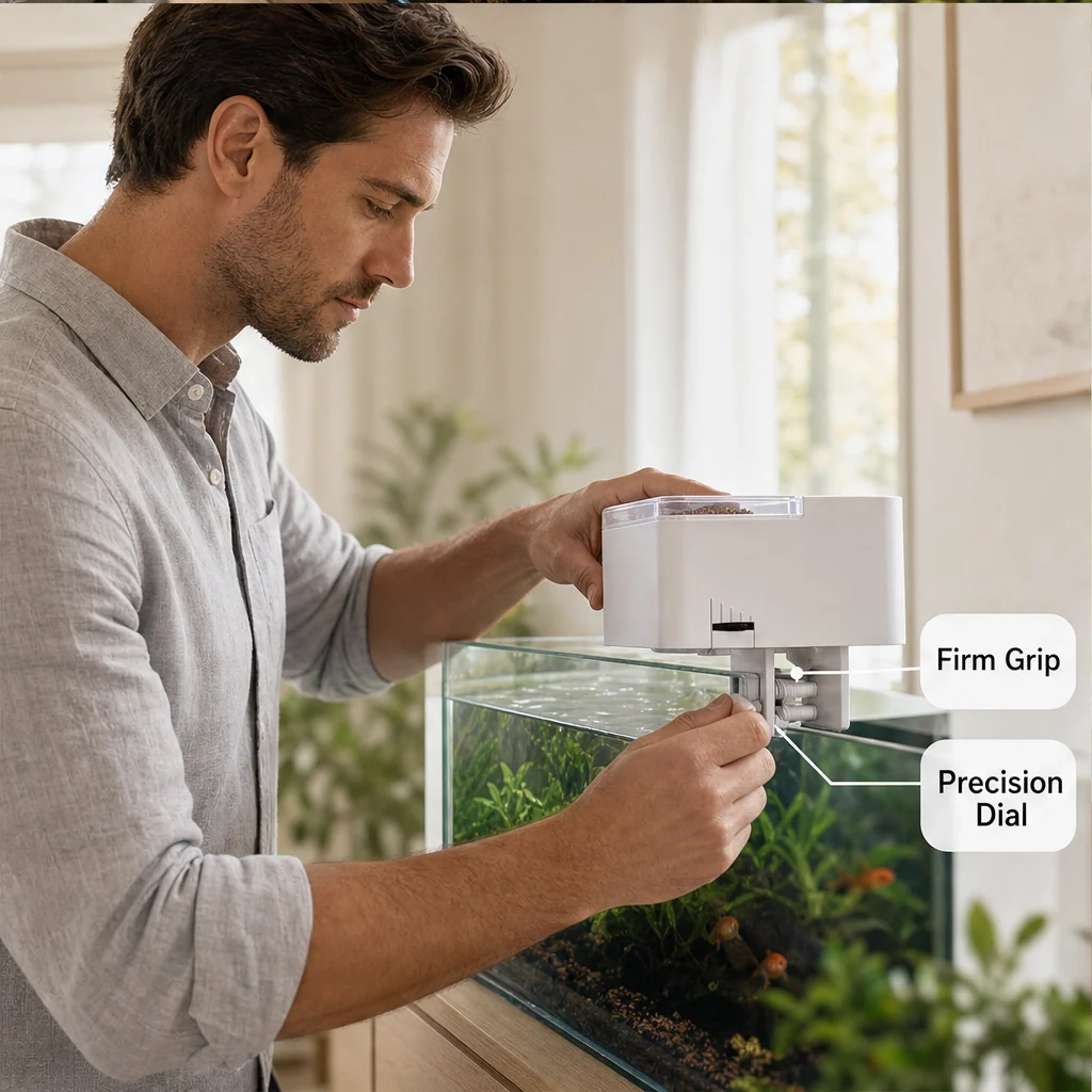Finora™ – Auto Fish Feeder with Daily Timer & Portion Slider, Up to 30 Days + 50% OFF - Image 4