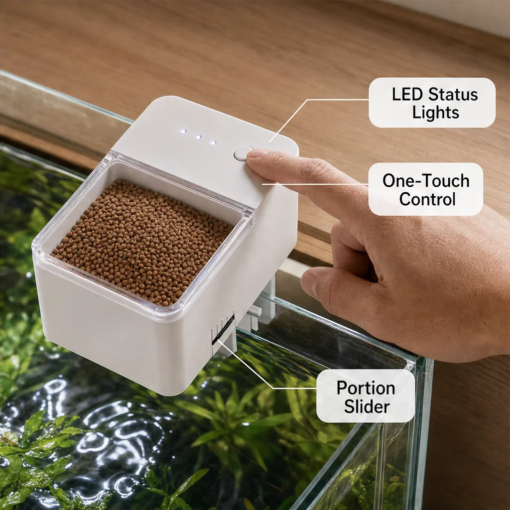 Finora™ – Auto Fish Feeder with Daily Timer & Portion Slider, Up to 30 Days + 50% OFF - Image 5
