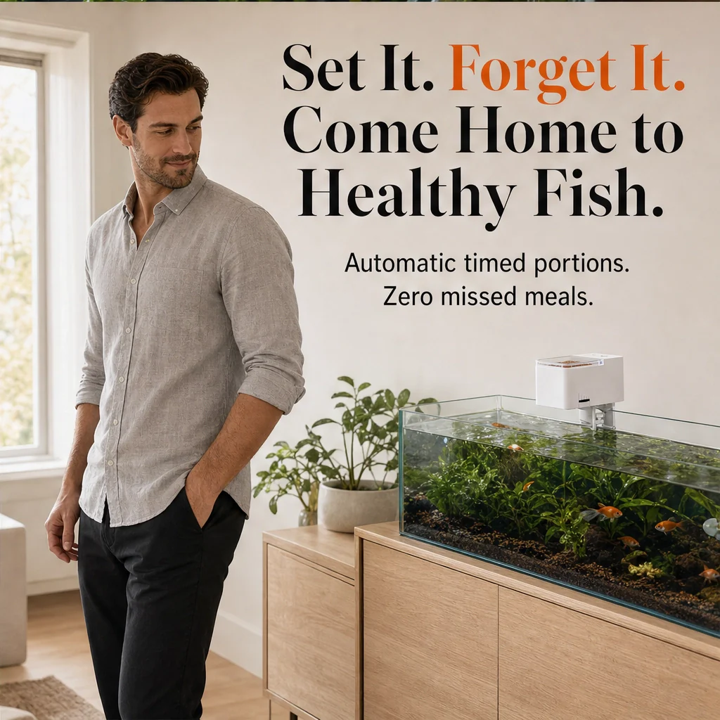 Finora™ – Auto Fish Feeder with Daily Timer & Portion Slider, Up to 30 Days + 50% OFF - Image 6