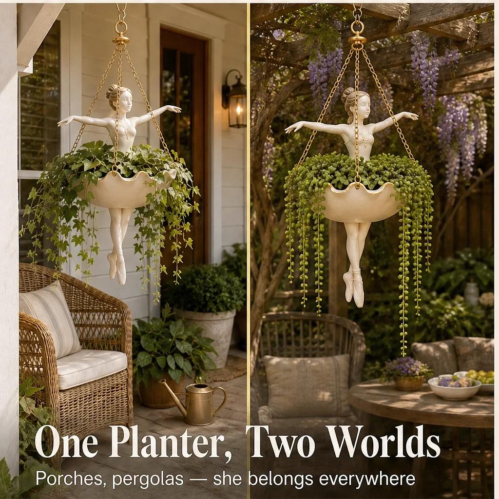Plievine – Ballet Dancer Hanging Planter for Garden, Patio & Balcony + 50% OFF - Image 4