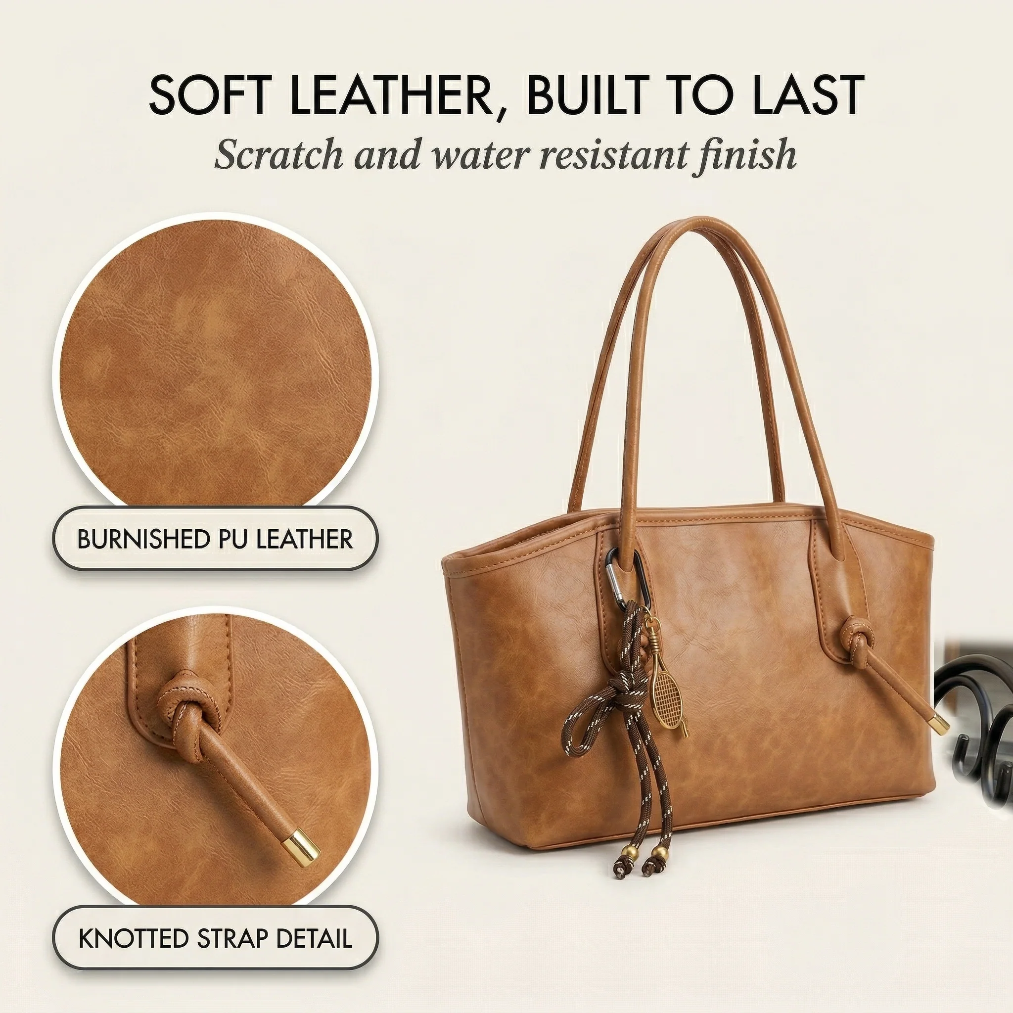 Cordelle™ – Vintage Knotted Strap PU Leather Shoulder Bag +50% OFF - Image 5
