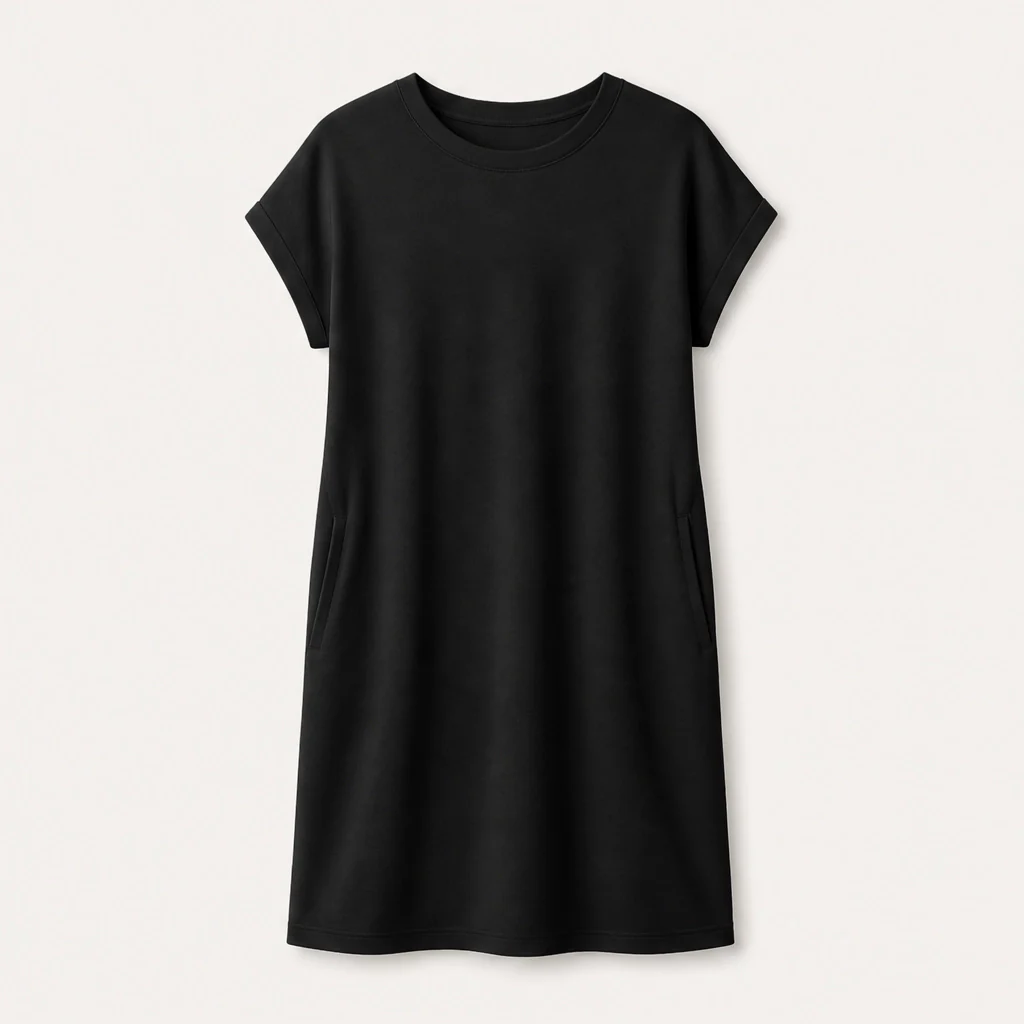 Solenne™ – Soft Breathable Midi T-Shirt Dress with Pockets + 50% OFF - Image 12
