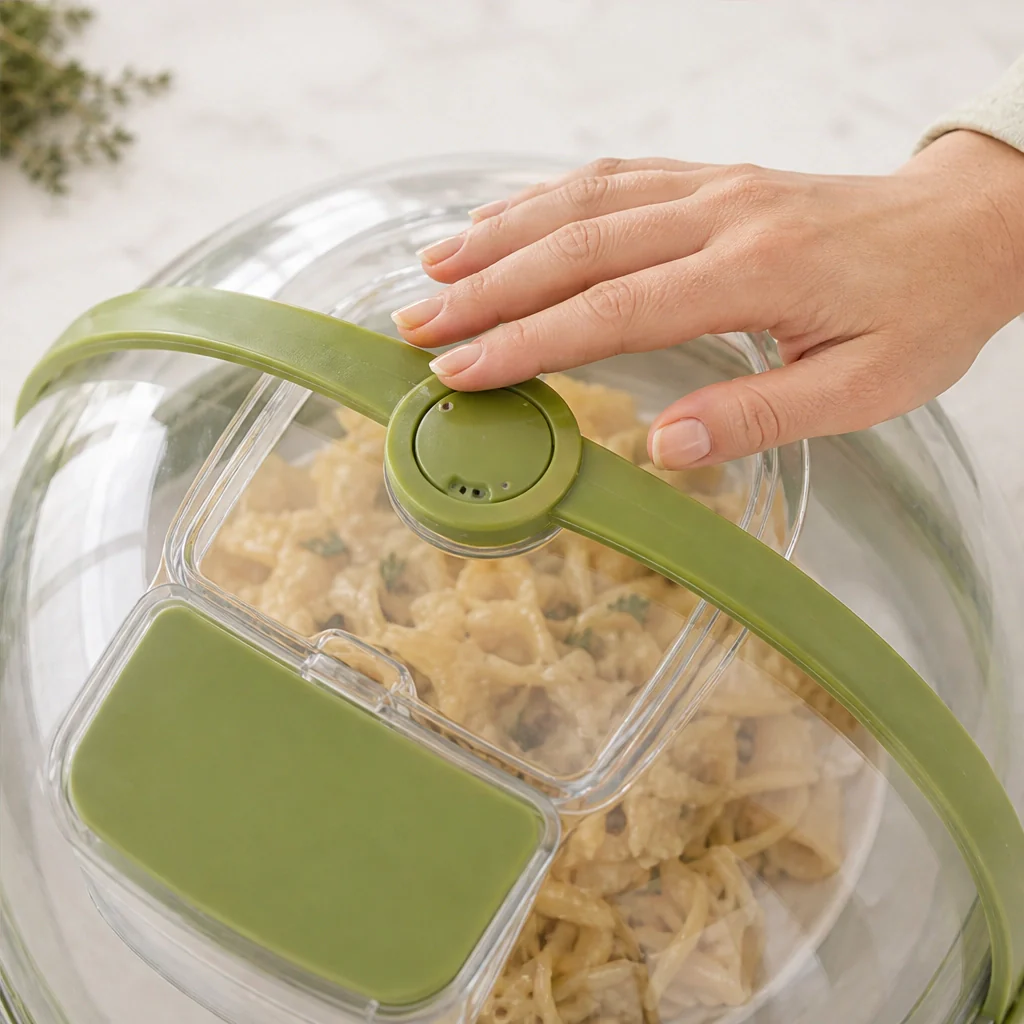 Brimwell – Clear Microwave Cover with Water Steamer & Cool-Touch Handle +50% OFF - Image 6