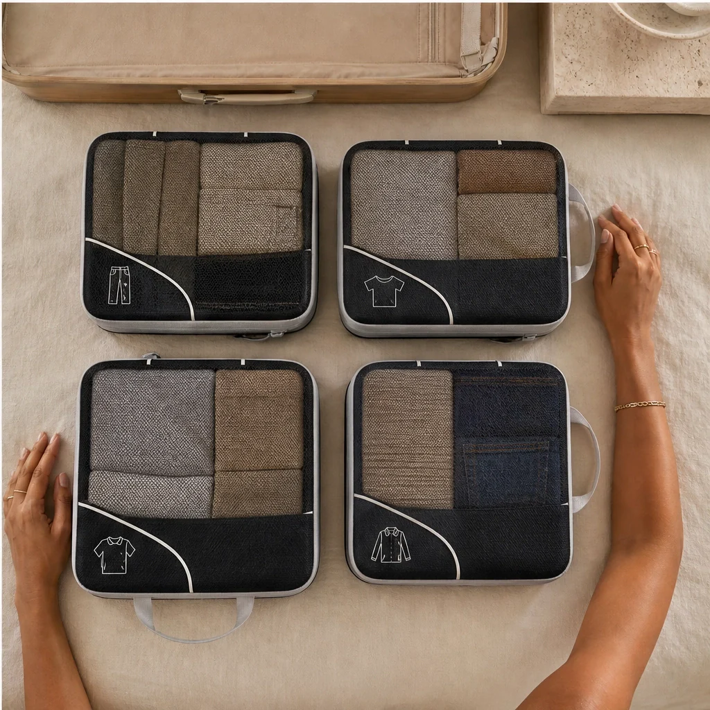 Stowva – Compression Packing Cubes with Reinforced Zippers & Mesh Panels + 50% OFF - Image 8