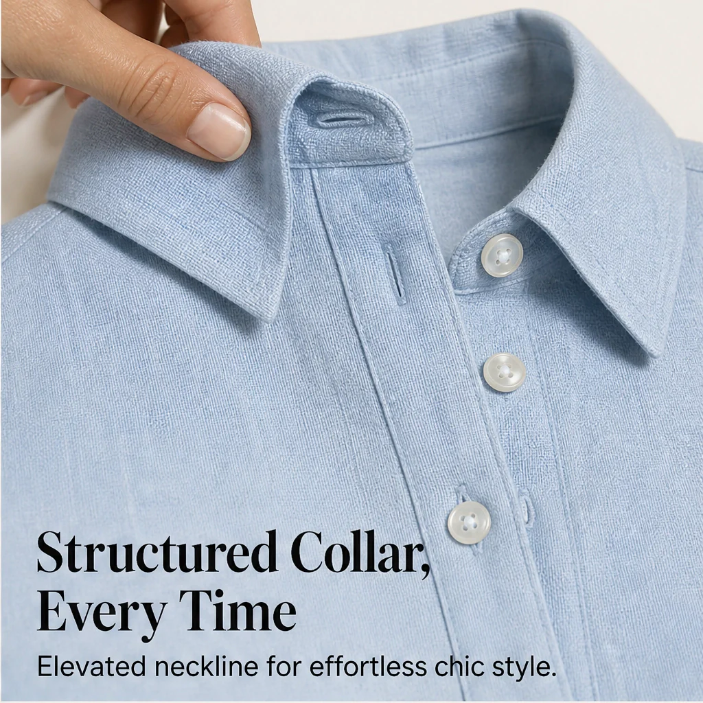 Marisol™– Breathable Linen-Blend Relaxed Midi Shirt Dress + 50% OFF - Image 6