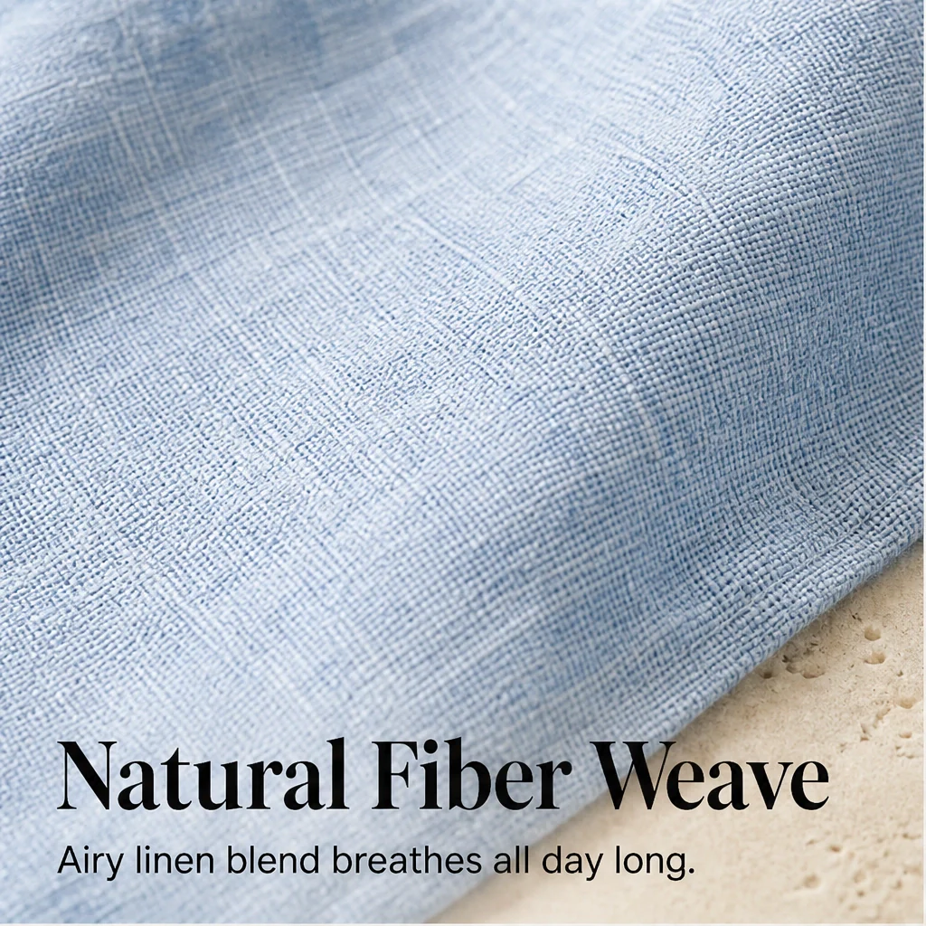 Marisol™– Breathable Linen-Blend Relaxed Midi Shirt Dress + 50% OFF - Image 7