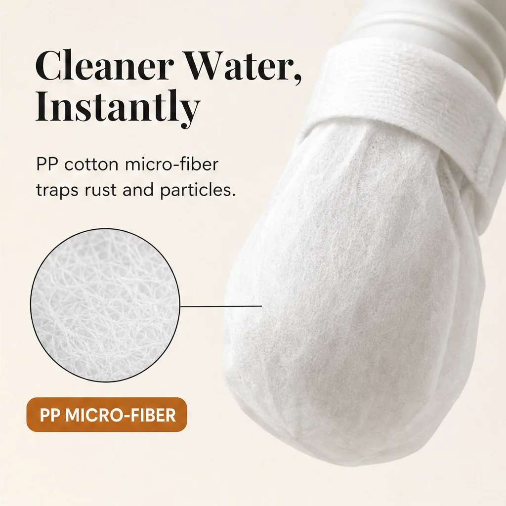 Clarivo™ – Slip-On Faucet Filter for Rust & Sediment, No-Tool Install (50 Pack + 10 Straps) + 50% OFF