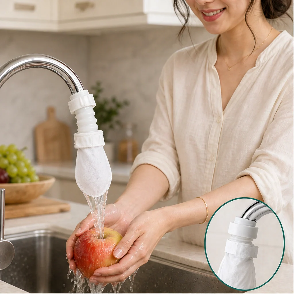 Clarivo™ – Slip-On Faucet Filter for Rust & Sediment, No-Tool Install (50 Pack + 10 Straps) + 50% OFF - Image 6