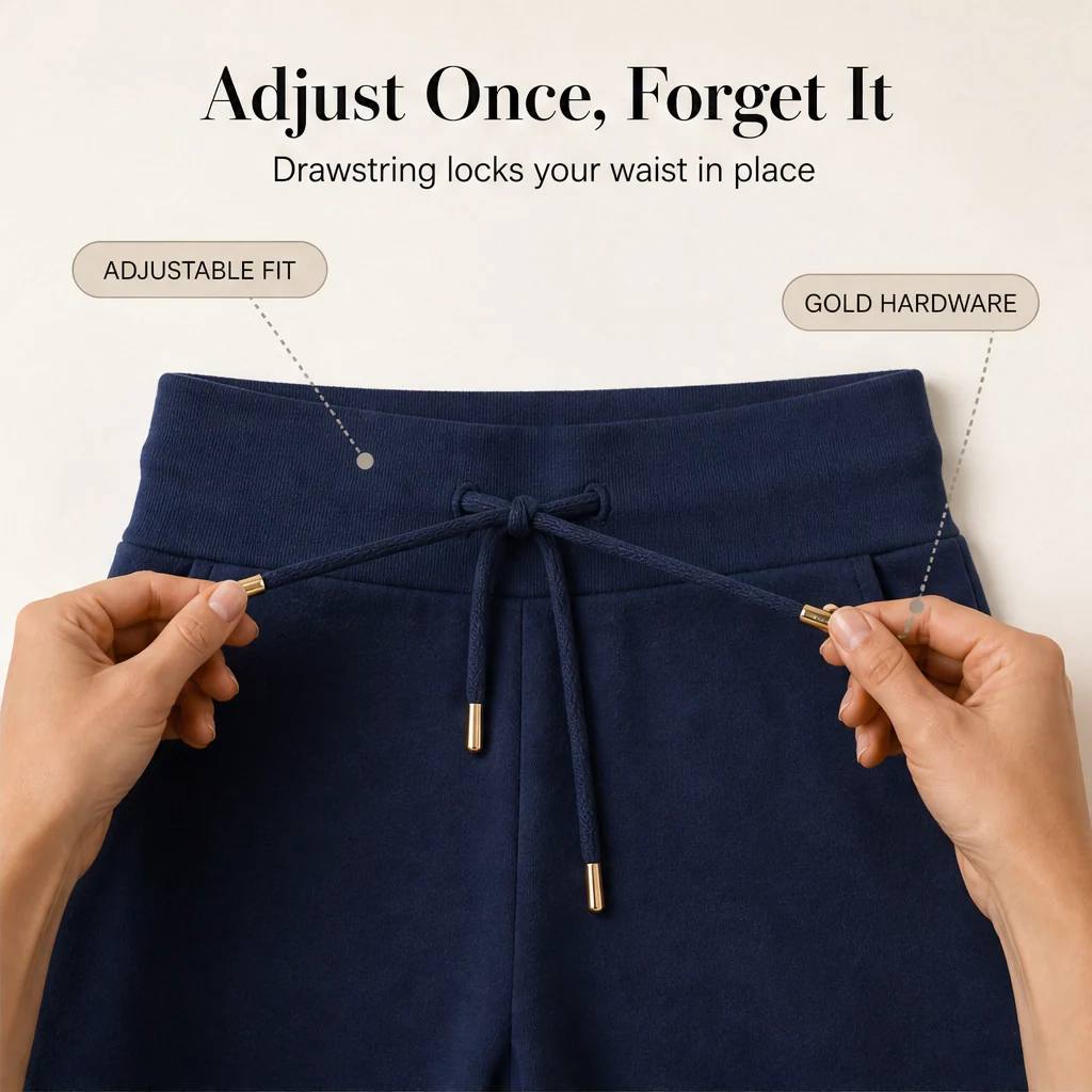 Willowdrift™ – Drawstring Cuffed Capri Lounge Joggers with Pockets + 50% OFF - Image 9