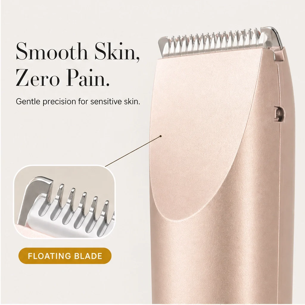 Velura™ – Painless Dual-Head IPX7 Waterproof Electric Shaver for Women + 50% OFF