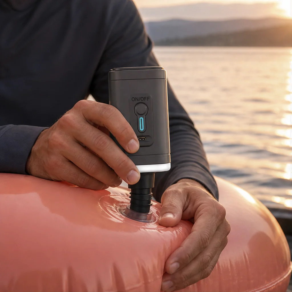 Gustpeak™ – Rechargeable Air Pump with 5 Nozzles for Air Beds, Pools & Camping Gear +50% OFF - Image 7