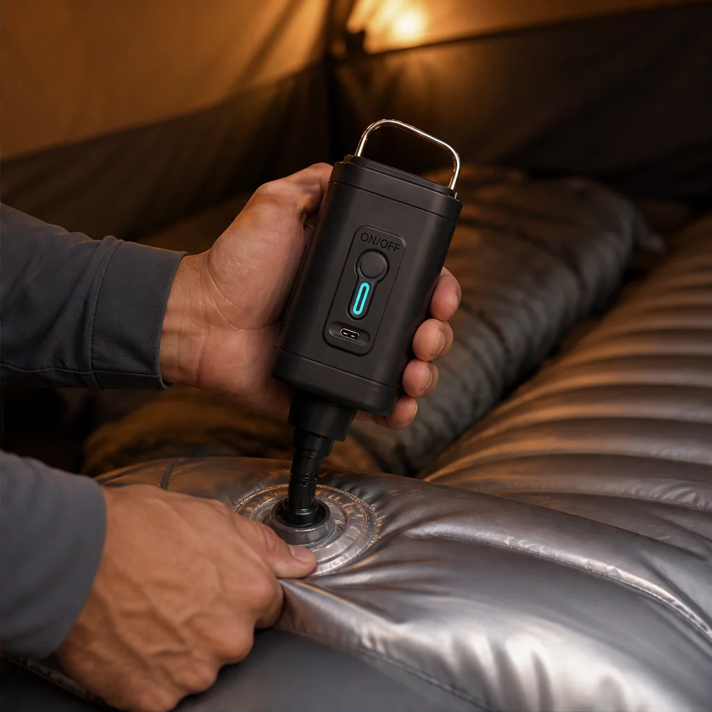 Gustpeak™ – Rechargeable Air Pump with 5 Nozzles for Air Beds, Pools & Camping Gear +50% OFF - Image 8