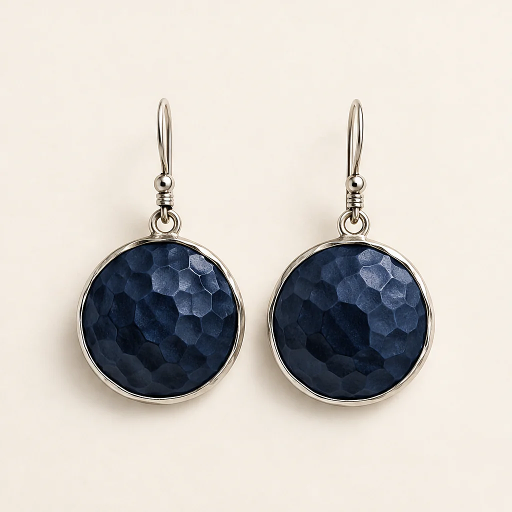 Aurelle – Hammered Metal Drop Earrings, Lightweight Geometric Statement Set + Buy 1 GET 1 FREE - Image 12