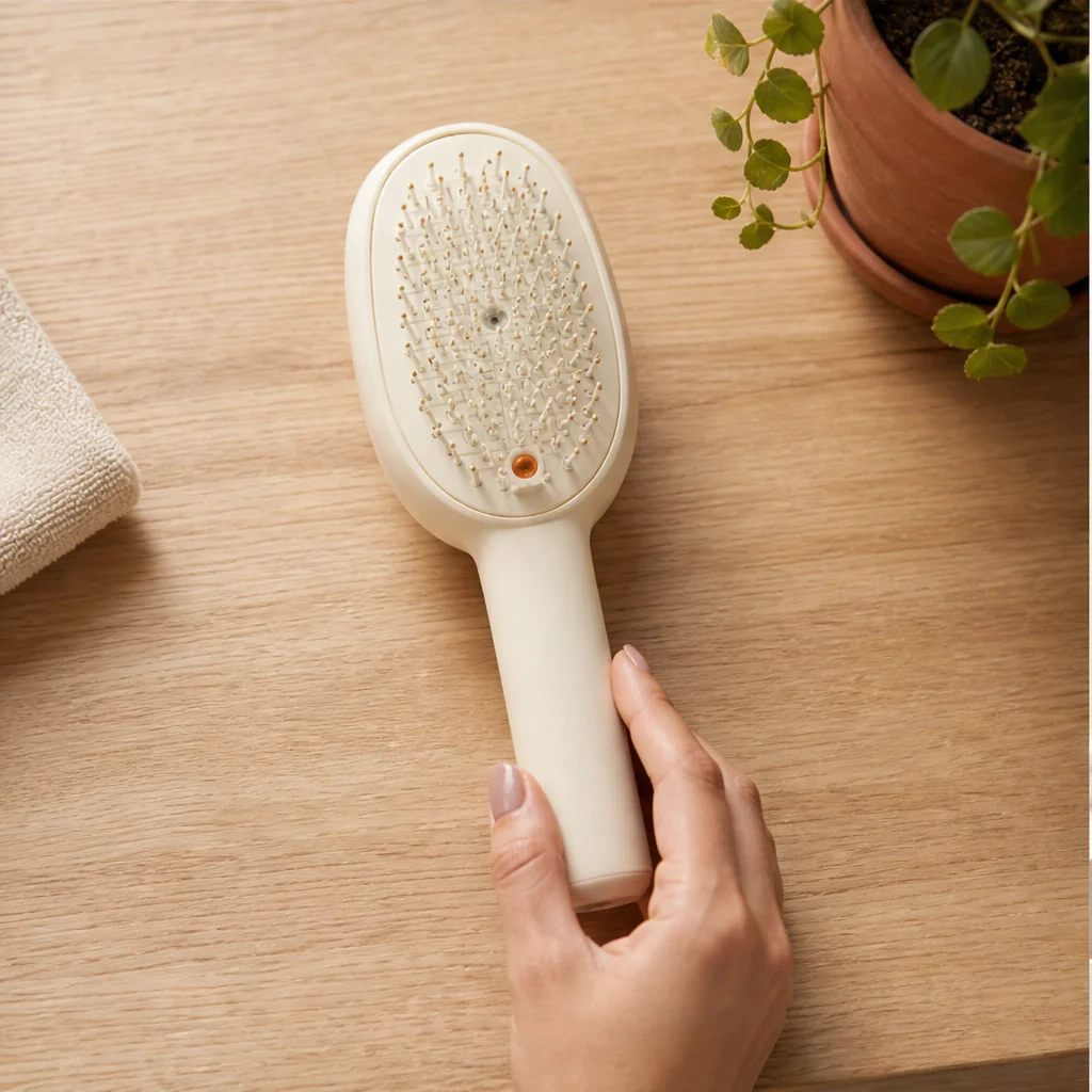Mistveil – Misting Detangle Brush with Scalp Massage & Self-Cleaning Bristles + 50% OFF - Image 12