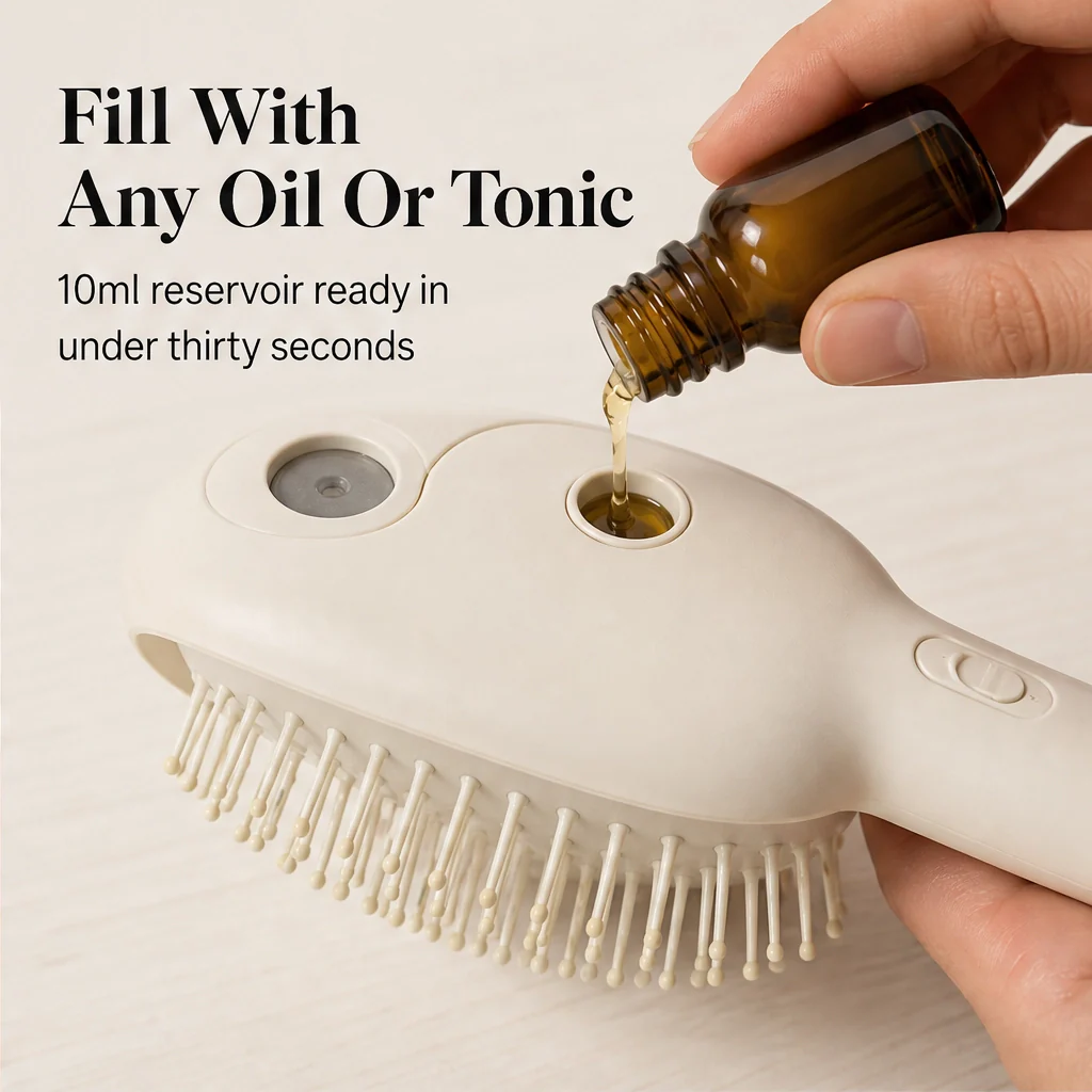 Mistveil – Misting Detangle Brush with Scalp Massage & Self-Cleaning Bristles + 50% OFF - Image 7