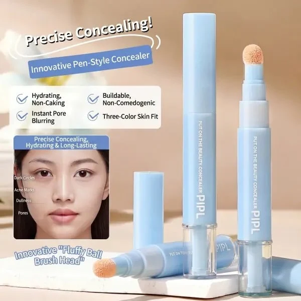 Veilara™ – 3-Shade Color Correcting Concealer Pen for Dark Circles, Blemishes & Natural Glow + Buy 1 GET 1 FREE