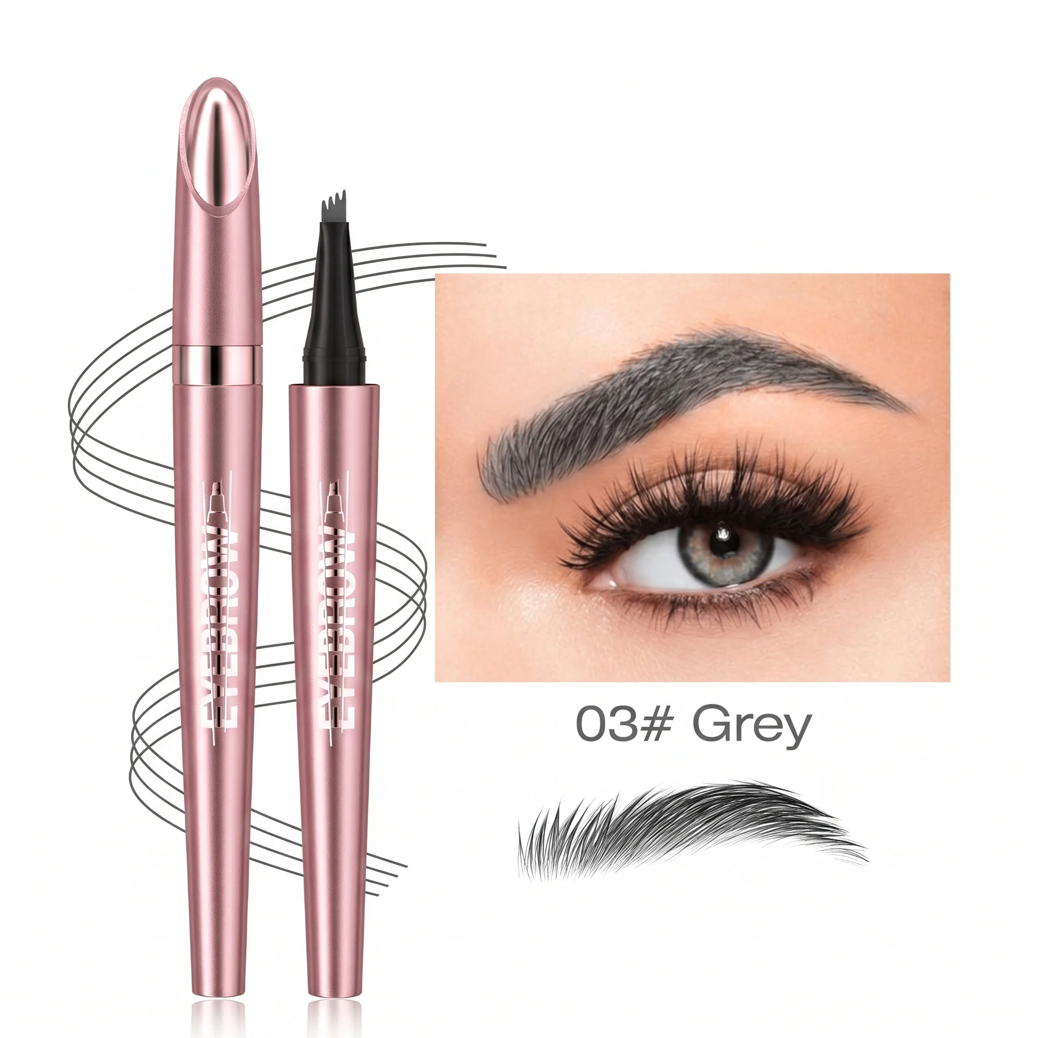 Plumara™ – Waterproof 4-Tip Micro-Fork Eyebrow Pencil for Natural Hair-Like Brows +Buy 1 Get 1 FREE - Image 16