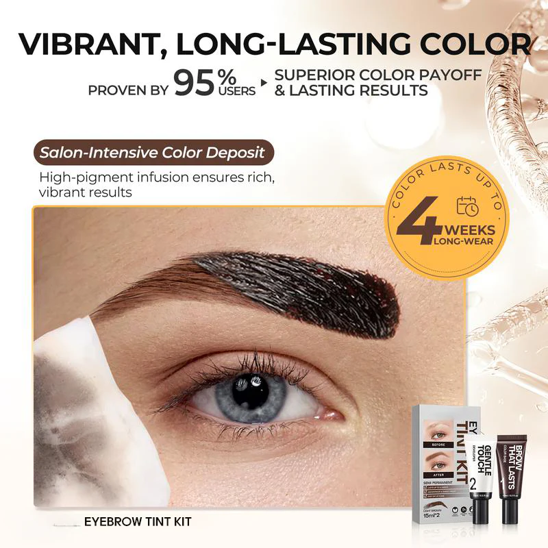 The AuraBrow Tint Kit — Salon-Perfect Brows for 4 Weeks+ 50% OFF