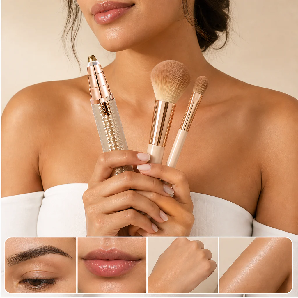 Glidara – 3-in-1 Painless Precision Trimmer for Brows, Face & Body + 50% OFF - Image 3