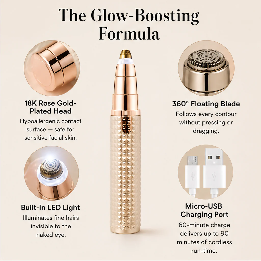 Glidara – 3-in-1 Painless Precision Trimmer for Brows, Face & Body + 50% OFF - Image 5