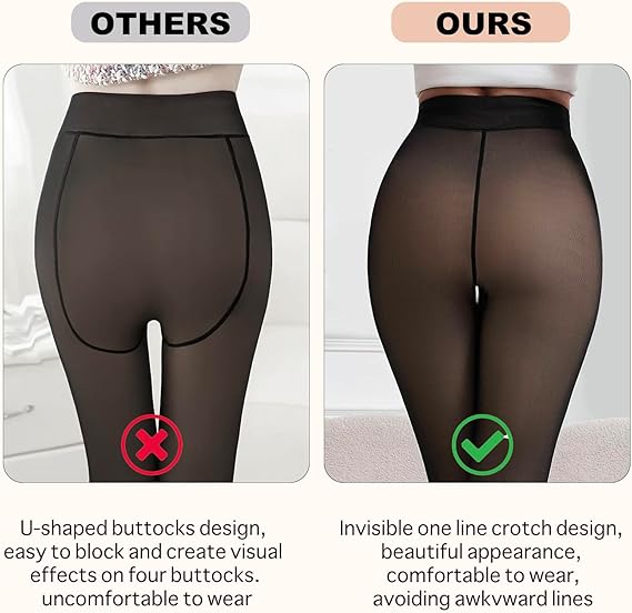 The CozyCloud Leggings - Sheer Look, Hidden Warmth + 50% OFF - Image 13