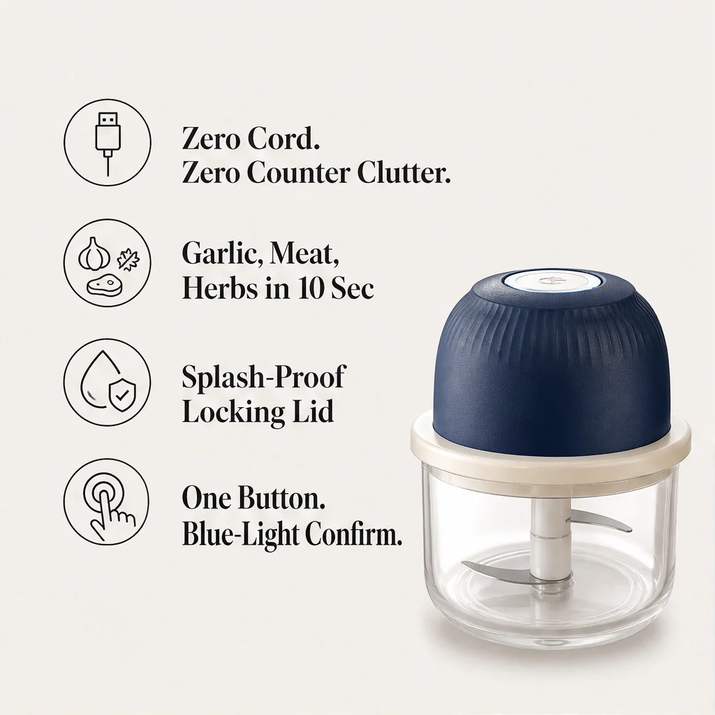 Prepwell™ – Cordless Rechargeable Mini Electric Food Processor + 50% OFF - Image 4