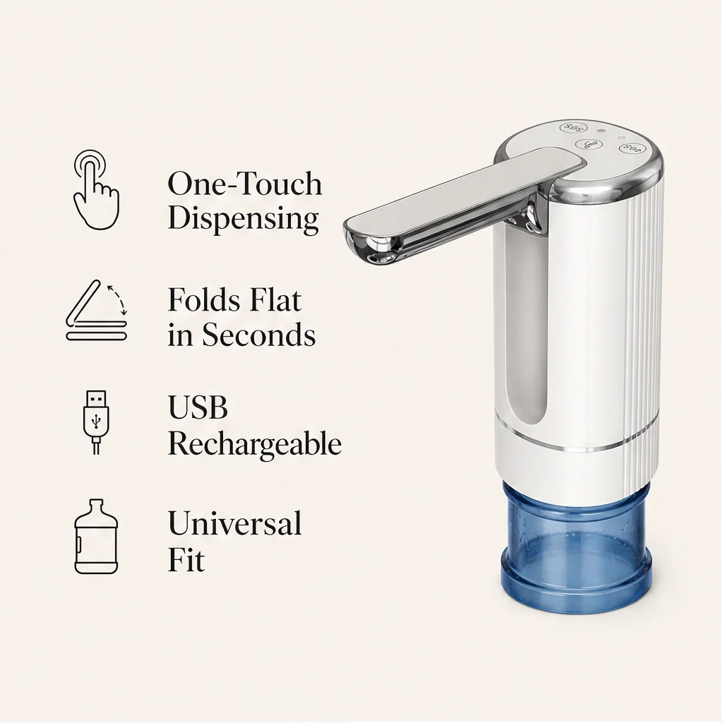 Brookwell – Rechargeable Automatic Water Dispenser Pump with Foldable Spout + 50% OFF - Image 2