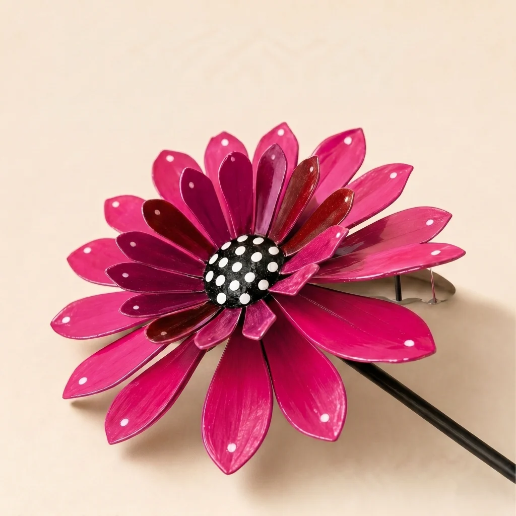 Bloomvale™ – Hand-Shaped 3D Metal Zinnia Garden Stakes with UV-Coated Weatherproof Finish + 50% OFF - Image 15
