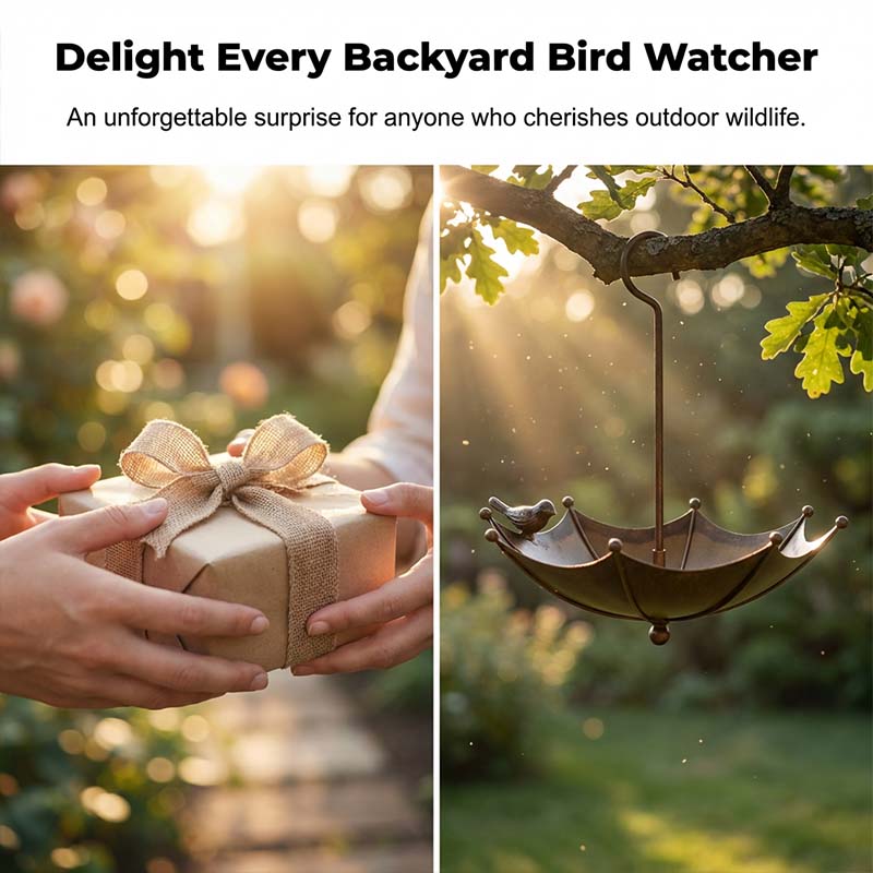 Wrenholm™ – Vintage Umbrella Bronze Bird Feeder & Bath +50% OFF - Image 7