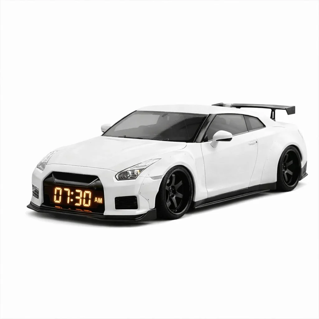 Chicane – Hypercar Alarm Clock with Engine Sound, LED Display & Exhaust Vapor Effect + 50% OFF - Image 9