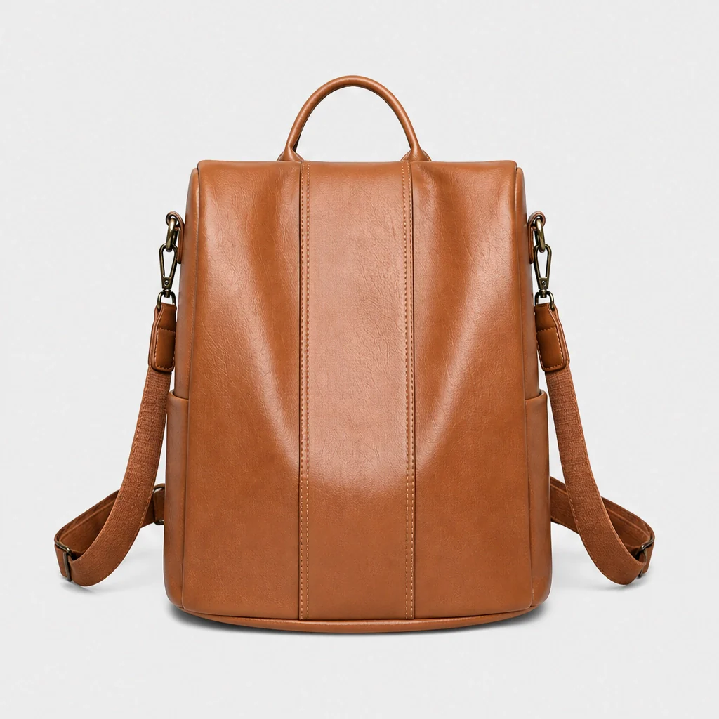 Vellora™ – Structured Large-Capacity Leather Backpack for Women + 50% OFF - Image 14